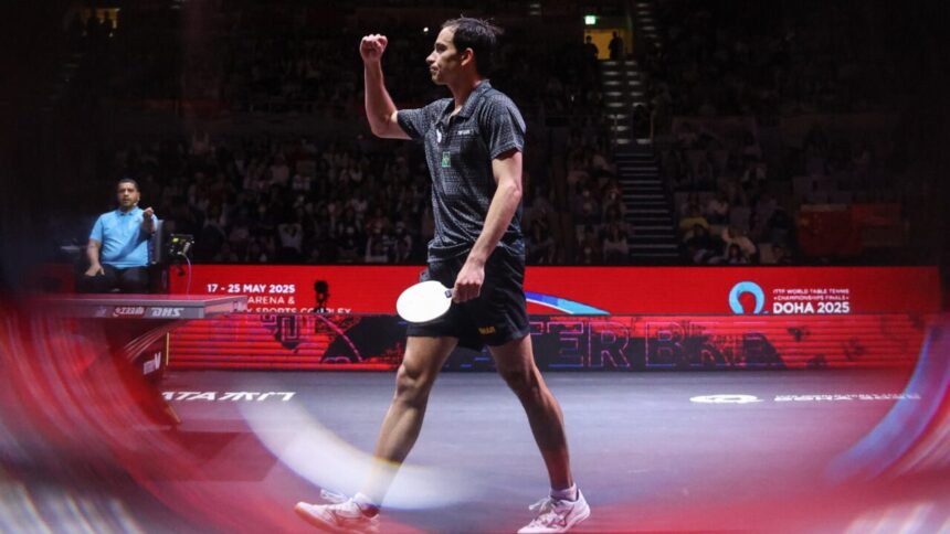 Hugo Calderano Finalista do Mundial de Tênis de Mesa