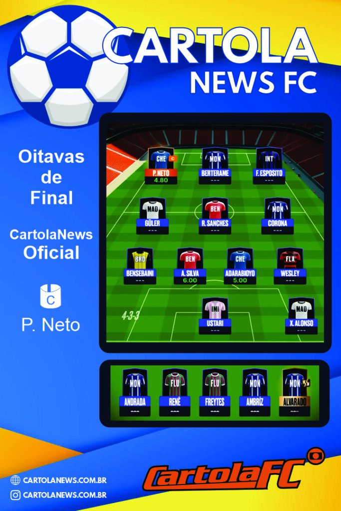 Oitavas-Post-Site-683x1024 🏆 Oitavas de Final Mundial – Time Cartolanews Oficial definido