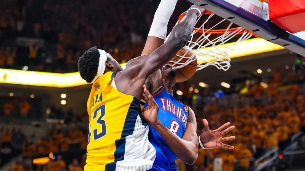 Pacers-Thunder-jogo-6-Final_2-e1750386734671-1024x576 Indiana Pacers empata a final da NBA e força jogo 7 contra o Oklahoma City Thunder