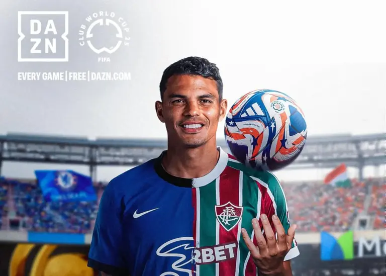 Art-of-Thiago-Silva-with-Chelsea-FC-and-Fluminense-FC-jerseys Semifinais do Mundial de Clubes 2025: Fluminense, Chelsea, PSG e Real Madrid em Busca do Título