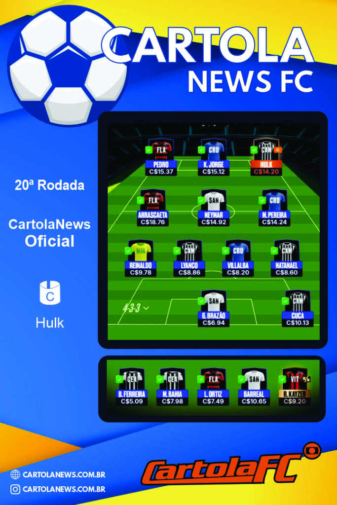 Escalacao-Cartolanews-–-Rodada-20-683x1024 Time CartolaNews Oficial escalado para a Rodada 20