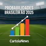 Estatísticas do Brasileirão 2025 após o 1º turno