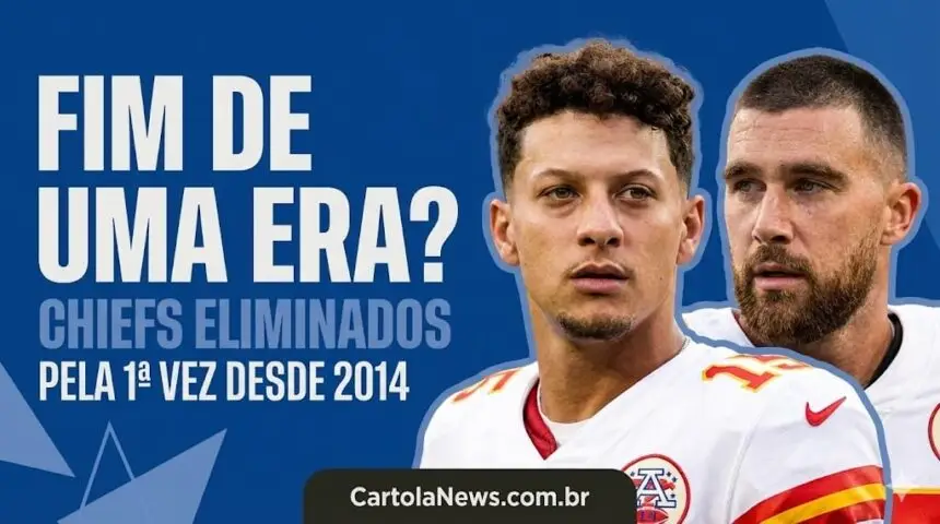 Chiefs fora dos playoffs fim da sequência desde 2014