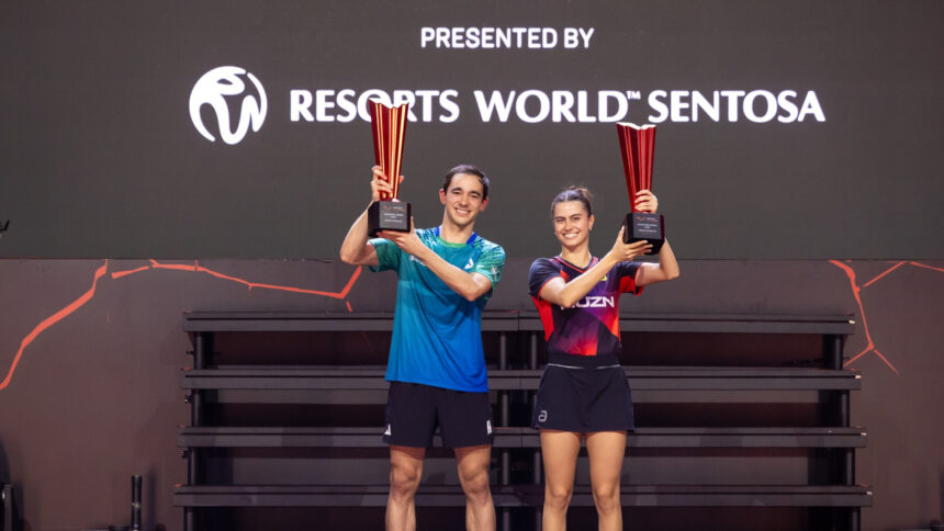 Hugo Calderano e Bruna Takahashi campeões do Grand Smash de Singapura 2026