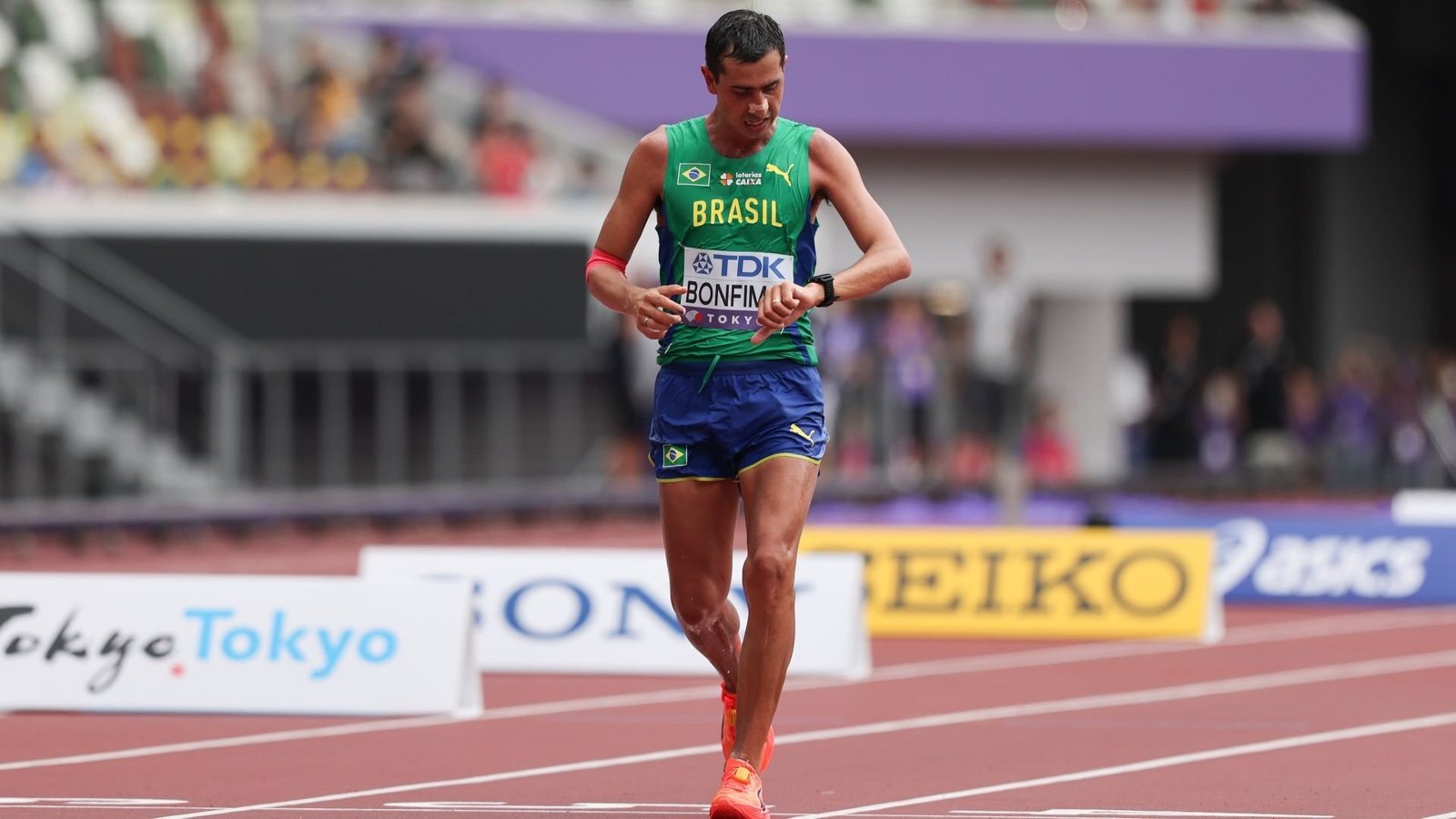Caio Bonfim recorde meia maratona
