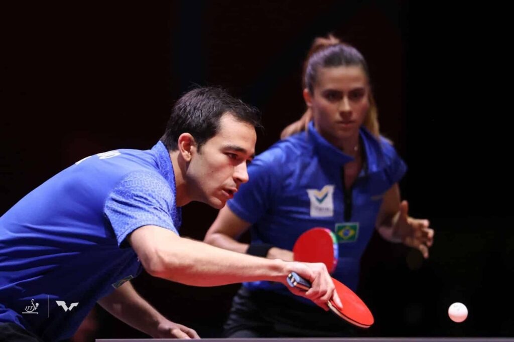 Hugo-e-Bruna-2-1024x682 Mundial de Tênis de Mesa: Calderano e Bruna vencem na estreia do Brasil