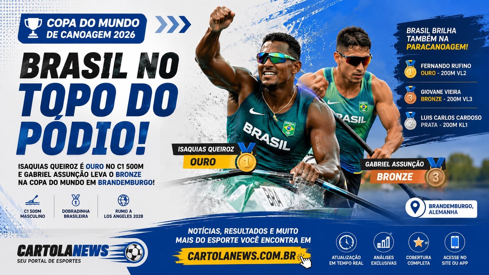 Isaquias Queiroz é ouro!