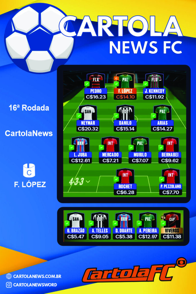 Rodada-16-Principal-683x1024 Time base CartolaNews da Rodada 16