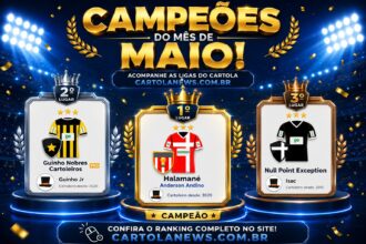 Campeões do mês de Maio 2026