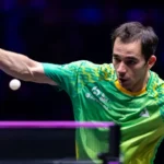 Hugo Calderano vice no WTT Ljubljana após final contra Shunsuke Togami.