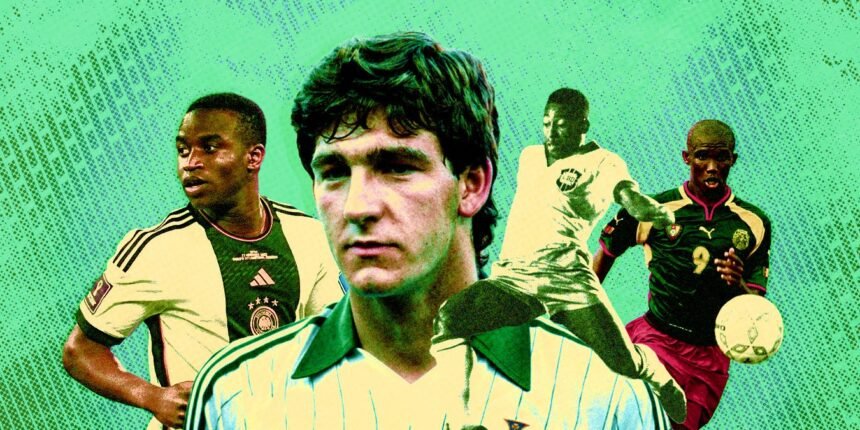 Jogadores mais jovens da Copa em diferentes edições do Mundial.