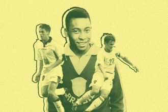 Pelé lidera o ranking dos jovens artilheiros da Copa.
