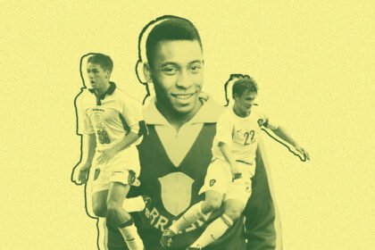 Pelé lidera o ranking dos jovens artilheiros da Copa.