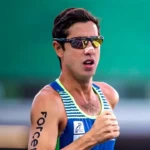 Caio Bonfim no Troféu Brasil durante recorde dos 35.000 metros.