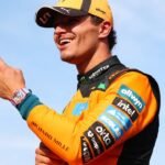 Lando Norris comemora a vitória no GP da Hungria 2026