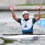 Ana Sátila no Pan-Americano de Canoagem Slalom no Canadá.
