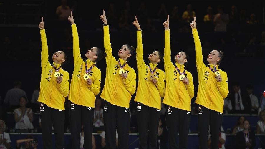 Brasil-na-ginastica-ritmica-conquista-ouro-na-serie-mista-do-Mundial Ginástica