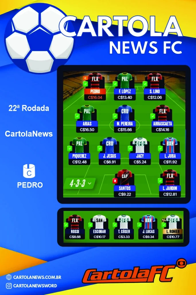 Rodada-22-Principal-683x1024 Time da Rodada 22: escalação do CartolaNews