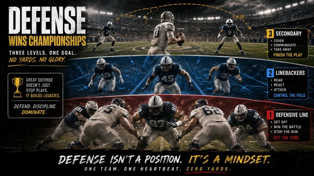 inha-defensiva-linebackers-e-secundaria-durante-uma-jogada-de-futebol-americano-1024x576 Defesas da FCS 2026: três equipes com perfil de campeã