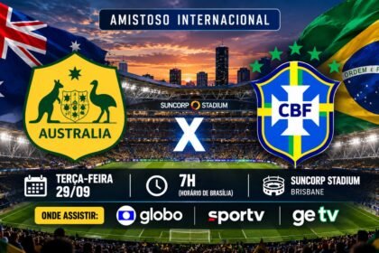 Austrália x Brasil acontece terça-feira às 7h em Brisbane