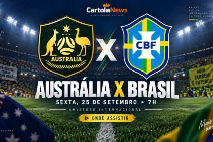 Austrália x Brasil pelo amistoso
