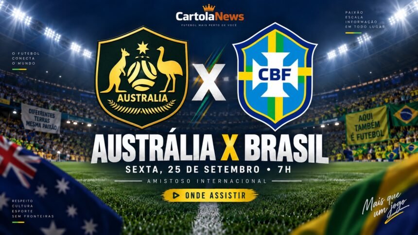 Austrália x Brasil pelo amistoso