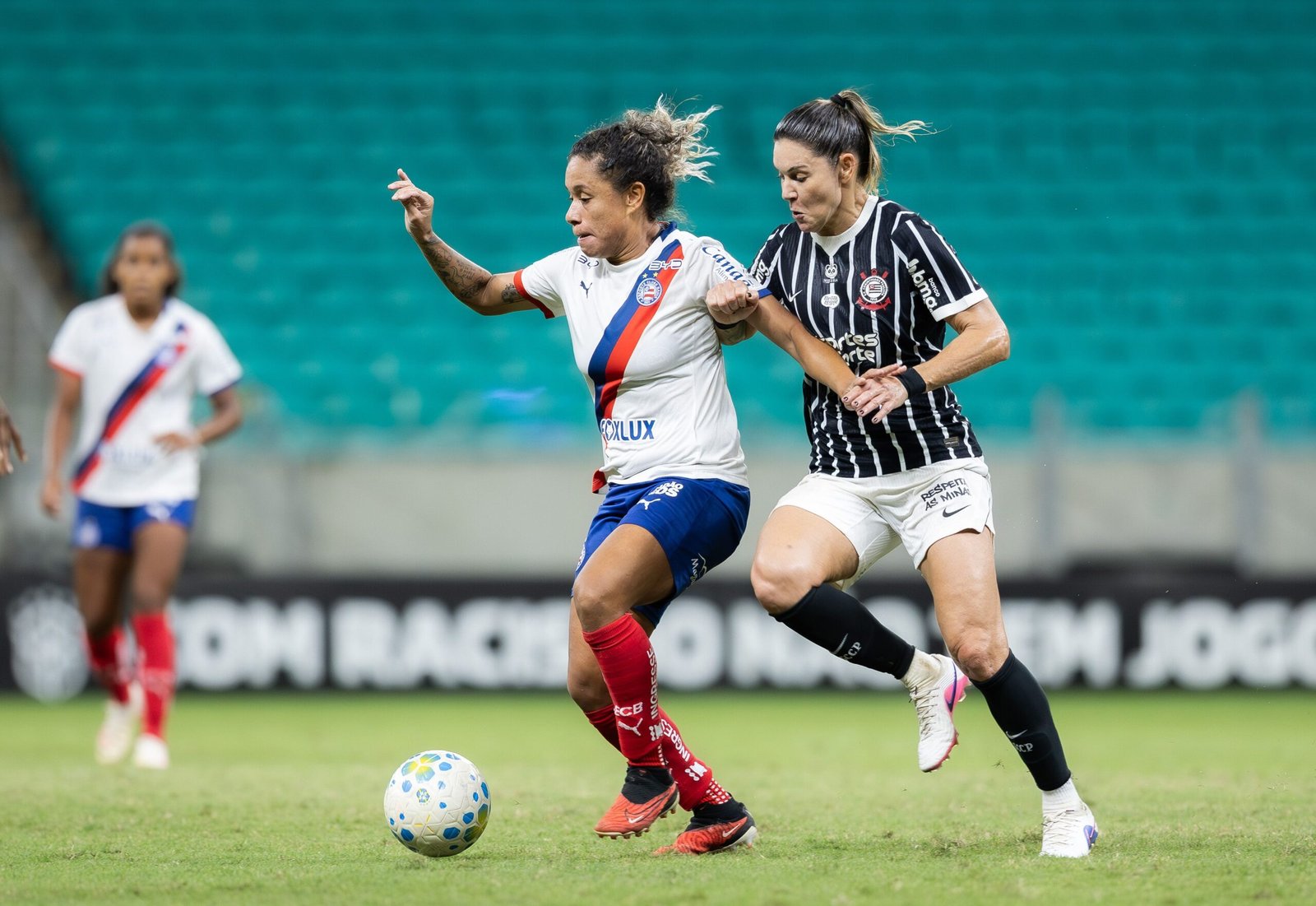 Corinthians x Bahia pela semifinal do Brasileirão Feminino 2026.