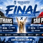 Corinthians x São Paulo na final do Brasileirão Feminino 2026.