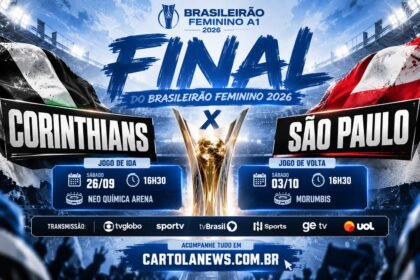 Corinthians x São Paulo na final do Brasileirão Feminino 2026.