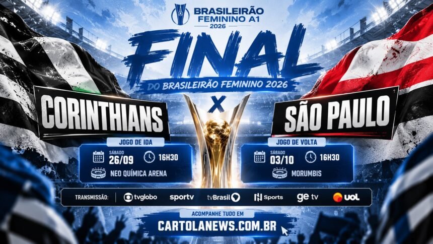 Corinthians x São Paulo na final do Brasileirão Feminino 2026.
