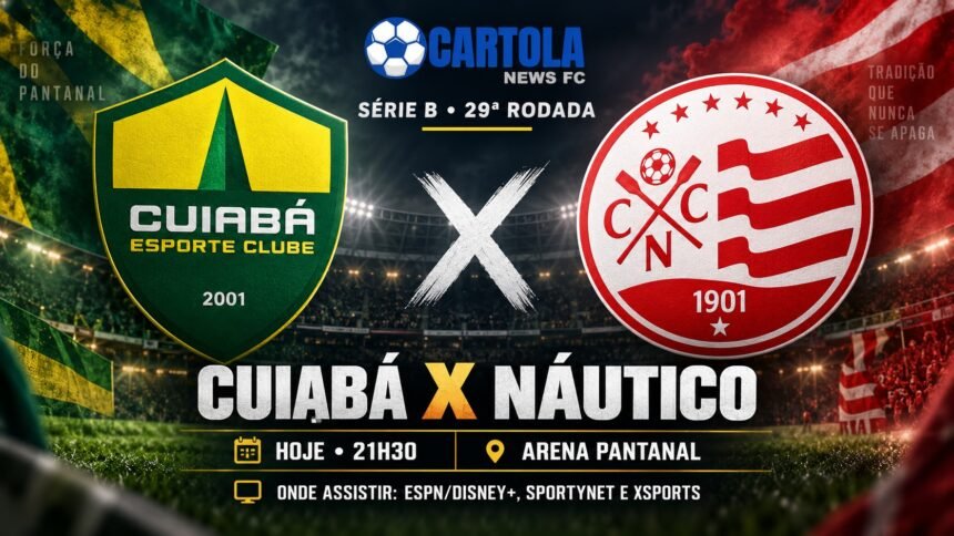 Cuiabá x Náutico pela Série B na Arena Pantanal.