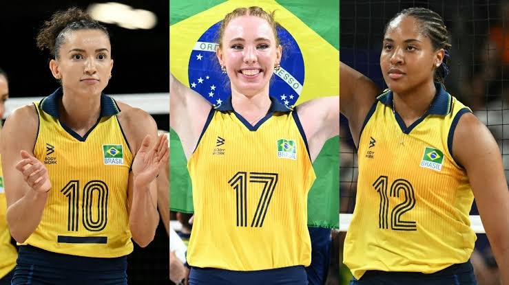 Gabi-Ana-Cristina-e-Jose-Roberto-Guimaraes Brasil estreia no Sul-Americano feminino de vôlei de olho em título e vaga olímpica