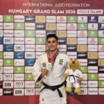 Guilherme Schimidt campeão do Grand Slam de Budapeste na categoria até 90 kg.