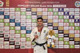 Guilherme Schimidt campeão do Grand Slam de Budapeste na categoria até 90 kg.