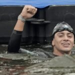 Melecchi ouro em Santa Fé nos 10 km da maratona aquática.
