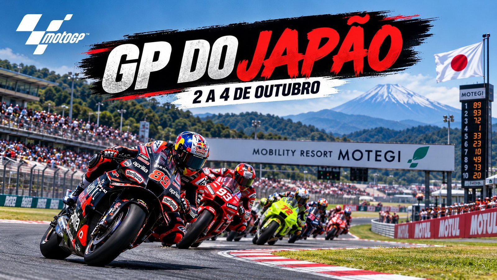 MotoGP no Japão 2026 no circuito de Motegi
