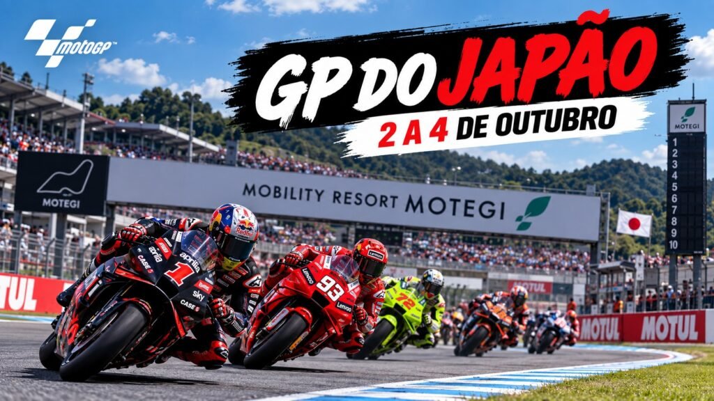 Sprint 3h | Corrida 2h” e cenário do Mobility Resort Motegi