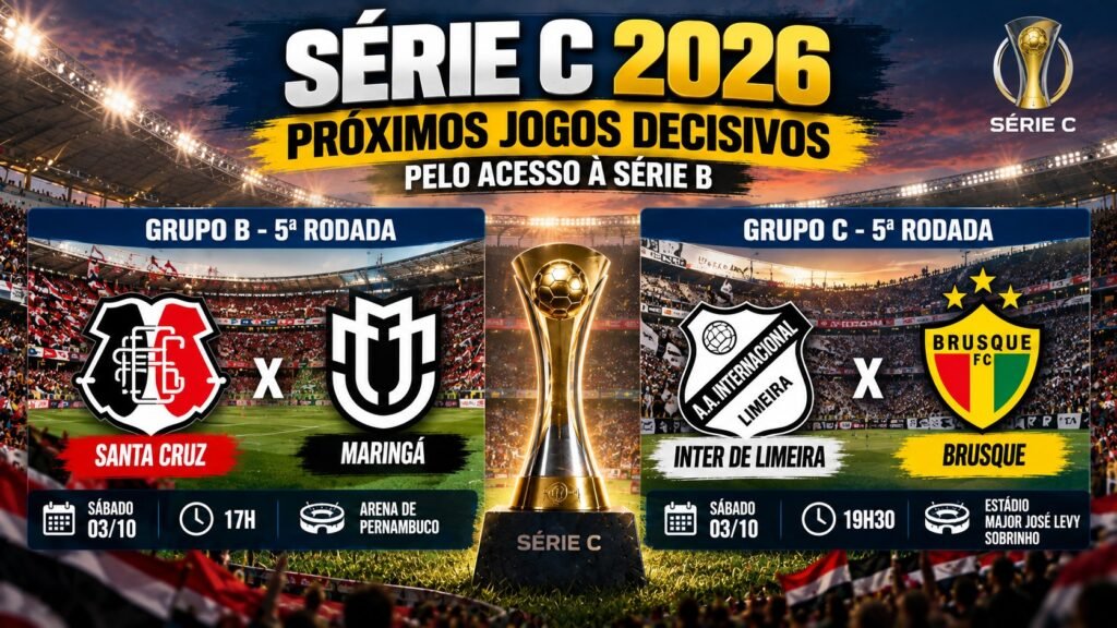 próximos jogos decisivos pelo acesso da Série C 2026.