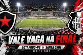 Botafogo-PB x Santa Cruz pela Série C 2026.