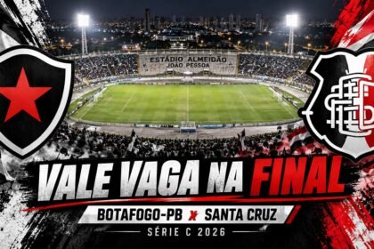 Botafogo-PB x Santa Cruz pela Série C 2026.