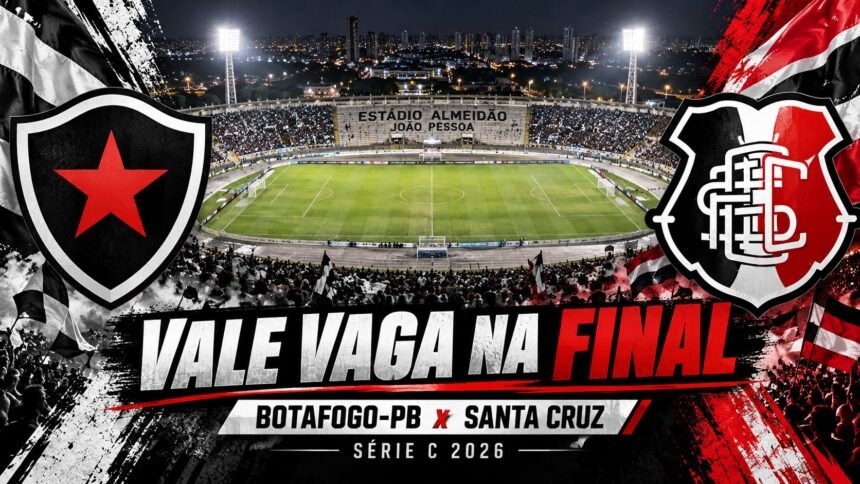Botafogo-PB x Santa Cruz pela Série C 2026.