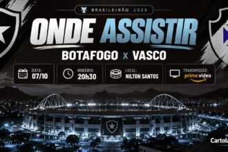 Botafogo x Vasco onde assistir ao clássico pelo Brasileirão.