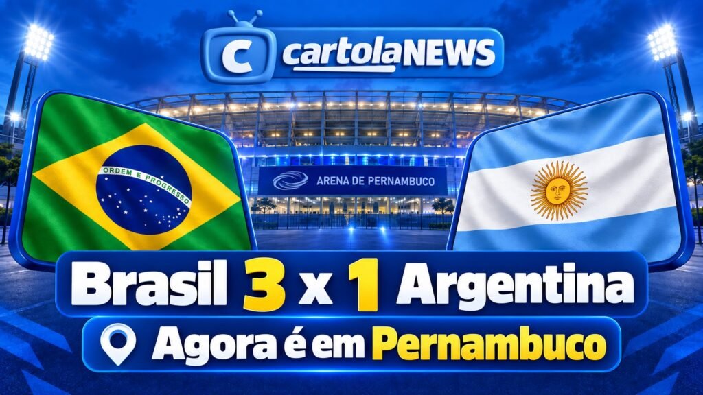 Brasil venceu a Argentina antes do segundo amistoso em Pernambuco.
