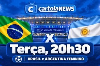 Brasil x Argentina feminino na Arena de Pernambuco.