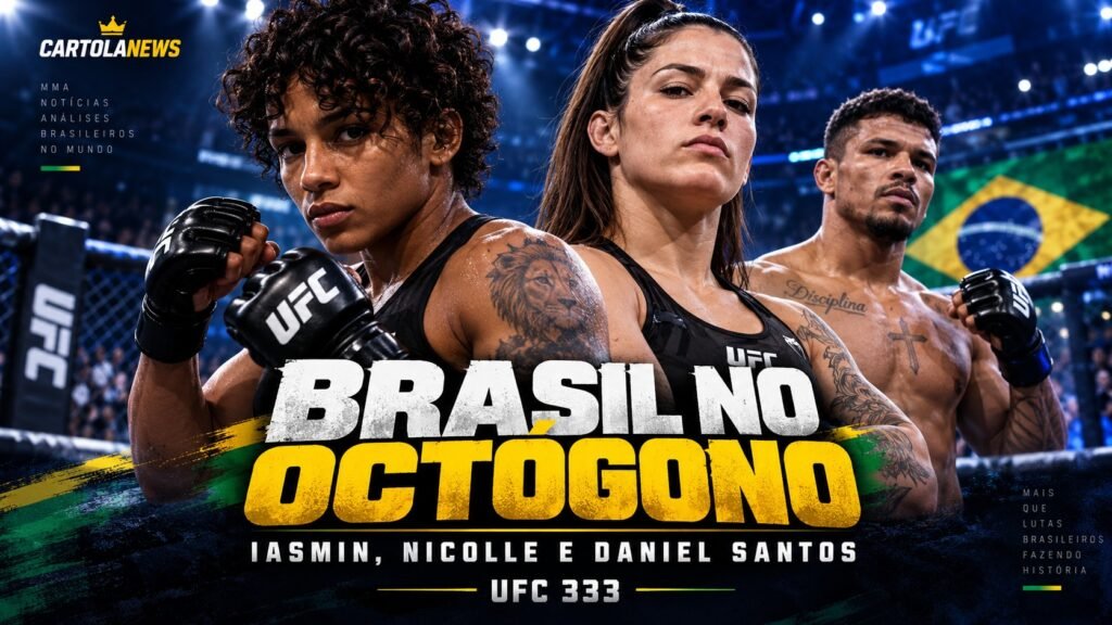 Brasileiros confirmados no card do UFC 333 em Abu Dhabi.