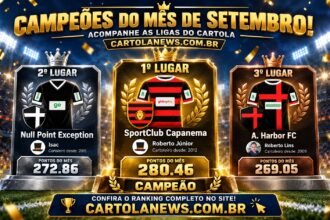 Campeões do Mês de Setembro 2026