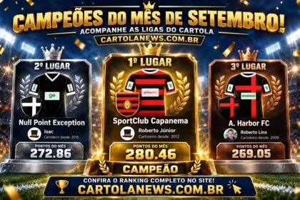 Campeões do Mês de Setembro 2026