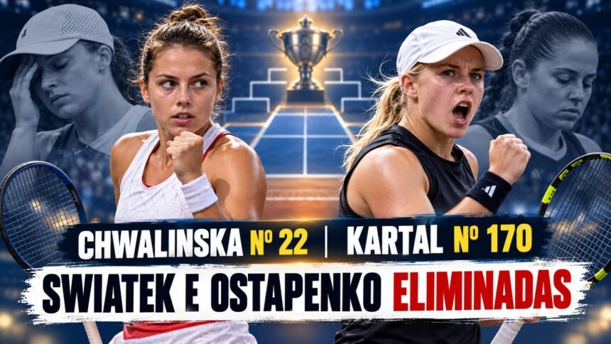 Chwalinska e Kartal chegam à final do WTA Wuhan 2026.
