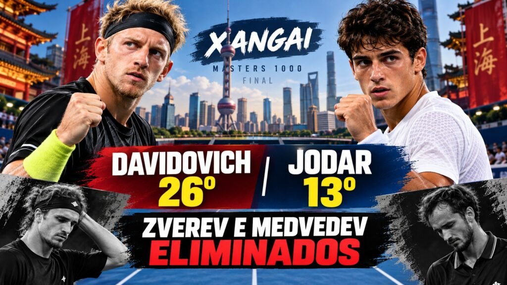 Davidovich e Rafael Jodar chegam à final do Masters 1000 de Xangai.