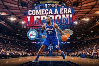 Estreia de LeBron James pelo Philadelphia 76ers contra o New York Knicks na NBA 202627
